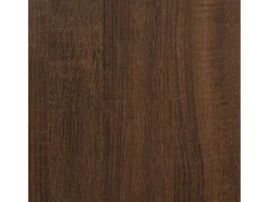 Mesa auxiliar madera contrachapada roble marrón 50x46x50 cm
