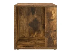 Mesa auxiliar madera contrachapada roble ahumado 33x33x34,5 cm