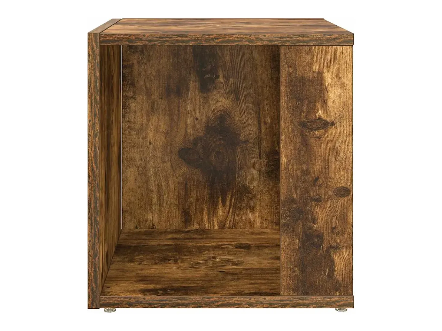 Mesa auxiliar madera contrachapada roble ahumado 33x33x34,5 cm
