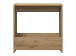 Mesa auxiliar madera contrachapada roble artisian 50x26x50 cm
