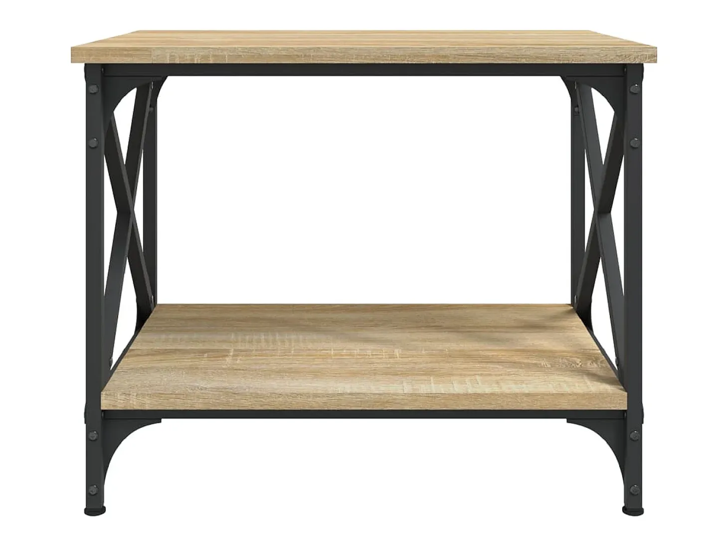 Mesa auxiliar madera contrachapada roble Sonoma 55x38x45 cm ES330504