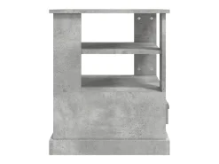 Mesa auxiliar madera contrachapada gris hormigón 50x50x60 cm