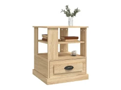 Mesa auxiliar madera contrachapada roble Sonoma 50x50x60 cm