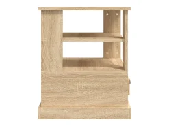 Mesa auxiliar madera contrachapada roble Sonoma 50x50x60 cm