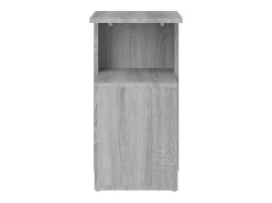 Mesa auxiliar madera contrachapada gris Sonoma 36x30x56 cm