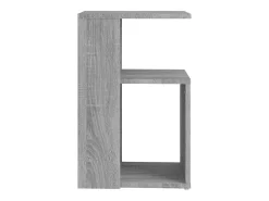Mesa auxiliar madera contrachapada gris Sonoma 36x30x56 cm