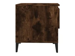 Mesa auxiliar madera contrachapada roble ahumado 50x46x50 cm