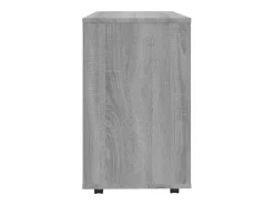 Mesa auxiliar madera contrachapada gris Sonoma 70x35x55 cm