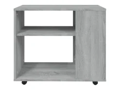 Mesa auxiliar madera contrachapada gris Sonoma 70x35x55 cm