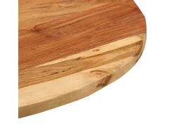 Mesa auxiliar madera de acacia y hierro fundido 60x(42-62) cm ES259282