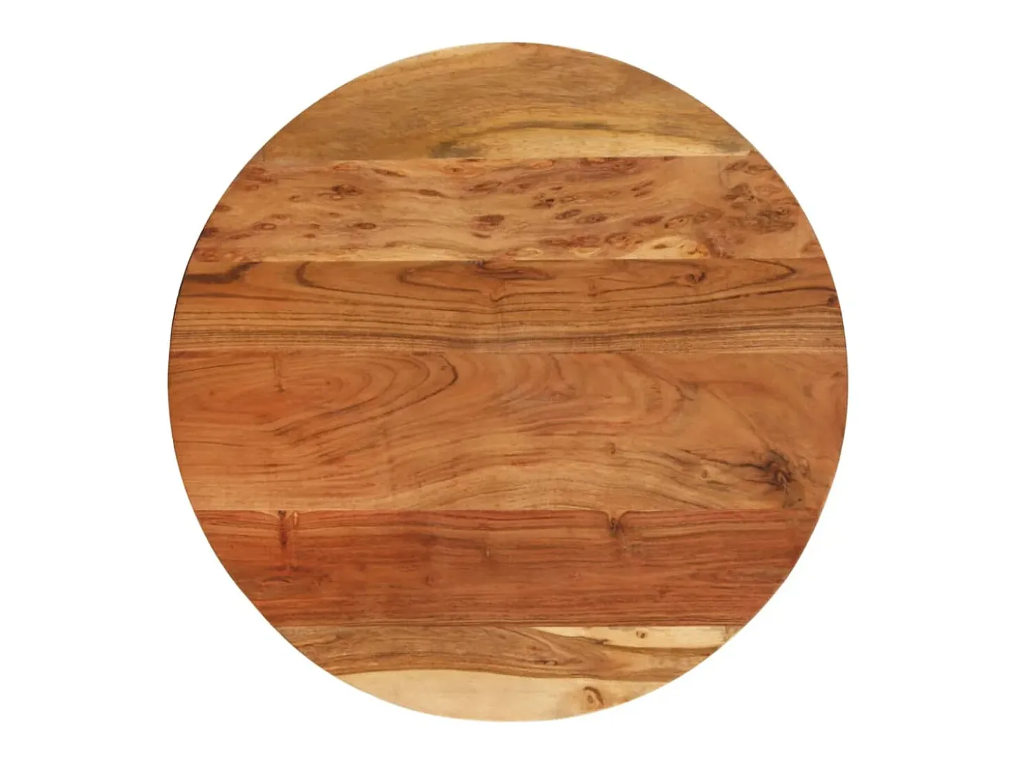 Mesa auxiliar madera de acacia y hierro fundido 60x(42-62) cm ES259282