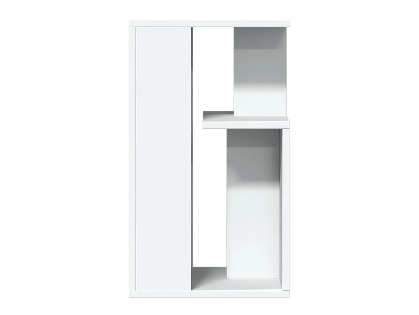 Mesa auxiliar madera de ingeniería blanco 35x35x60 cm