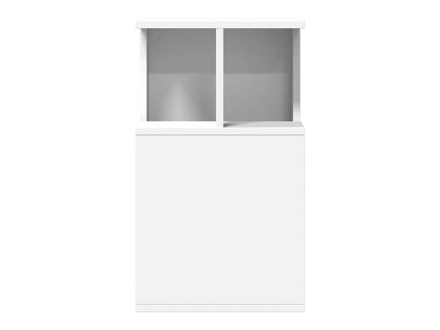Mesa auxiliar madera de ingeniería blanco 35x35x60 cm