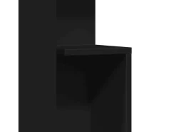 Mesa auxiliar madera de ingeniería negro 35x35x60 cm