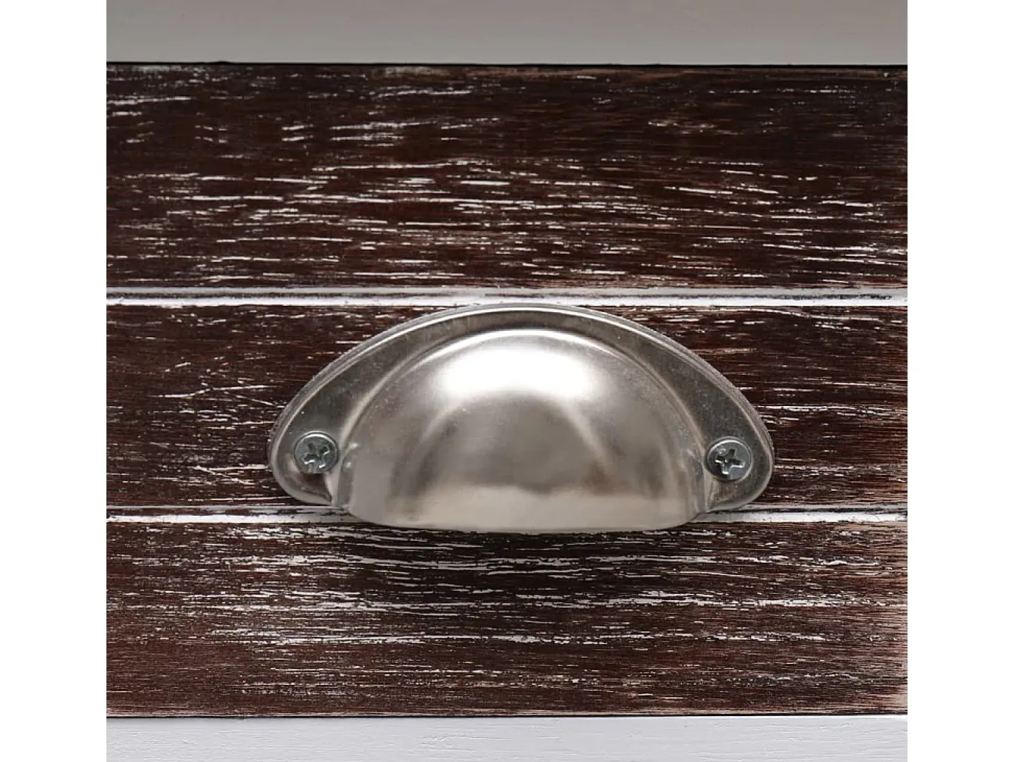 Mesa auxiliar madera de Paulownia marrón 40x40x40 cm
