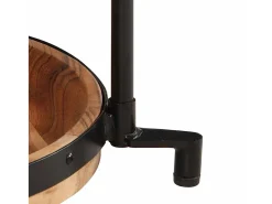 Mesa auxiliar madera maciza de acacia Ø55x60 cm