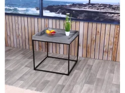 Mesa auxiliar MCW-K71, gris oscuro