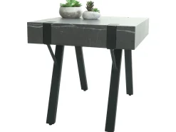 Mesa auxiliar MCW-L54, aspecto mármol gris