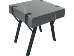 Mesa auxiliar MCW-L54, aspecto mármol gris