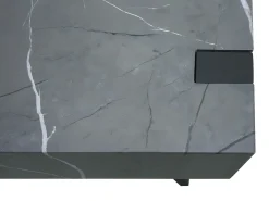 Mesa auxiliar MCW-L54, aspecto mármol gris