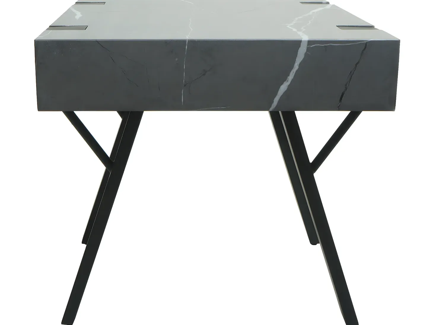 Mesa auxiliar MCW-L54, aspecto mármol gris