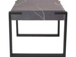 Mesa auxiliar MCW-L53, aspecto mármol gris