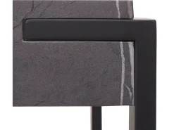 Mesa auxiliar MCW-L53, aspecto mármol gris