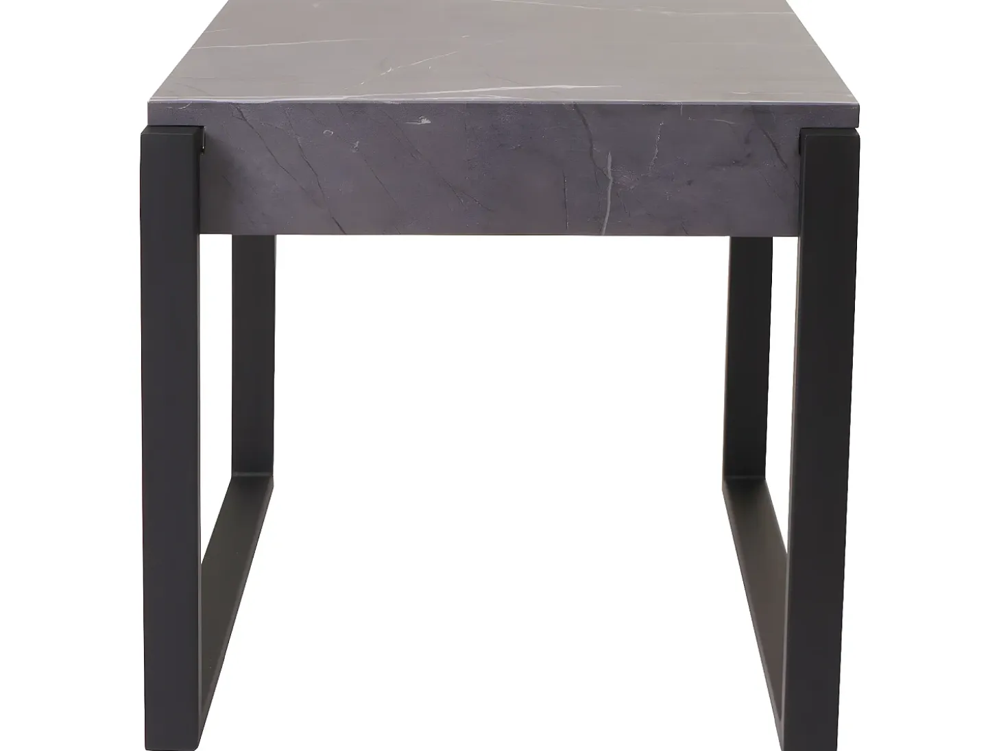 Mesa auxiliar MCW-L53, aspecto mármol gris