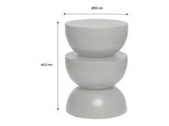 Mesa auxiliar, mesita metal efecto glassy verde oscuro