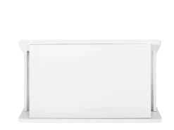 Mesa auxiliar móvil con estantes de almacenaje, aparador - 81x33x51,5 cm - MDF - Blanco