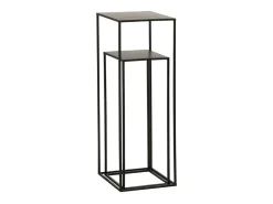 Mesa auxiliar Narsh de metal negro - Lote de 2