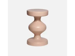 Mesa auxiliar o mesita de metal nude