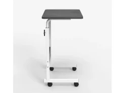 Mesa auxiliar para el sofá o la cama 60x40 cm con ruedas Cozee - Negro - Blanco