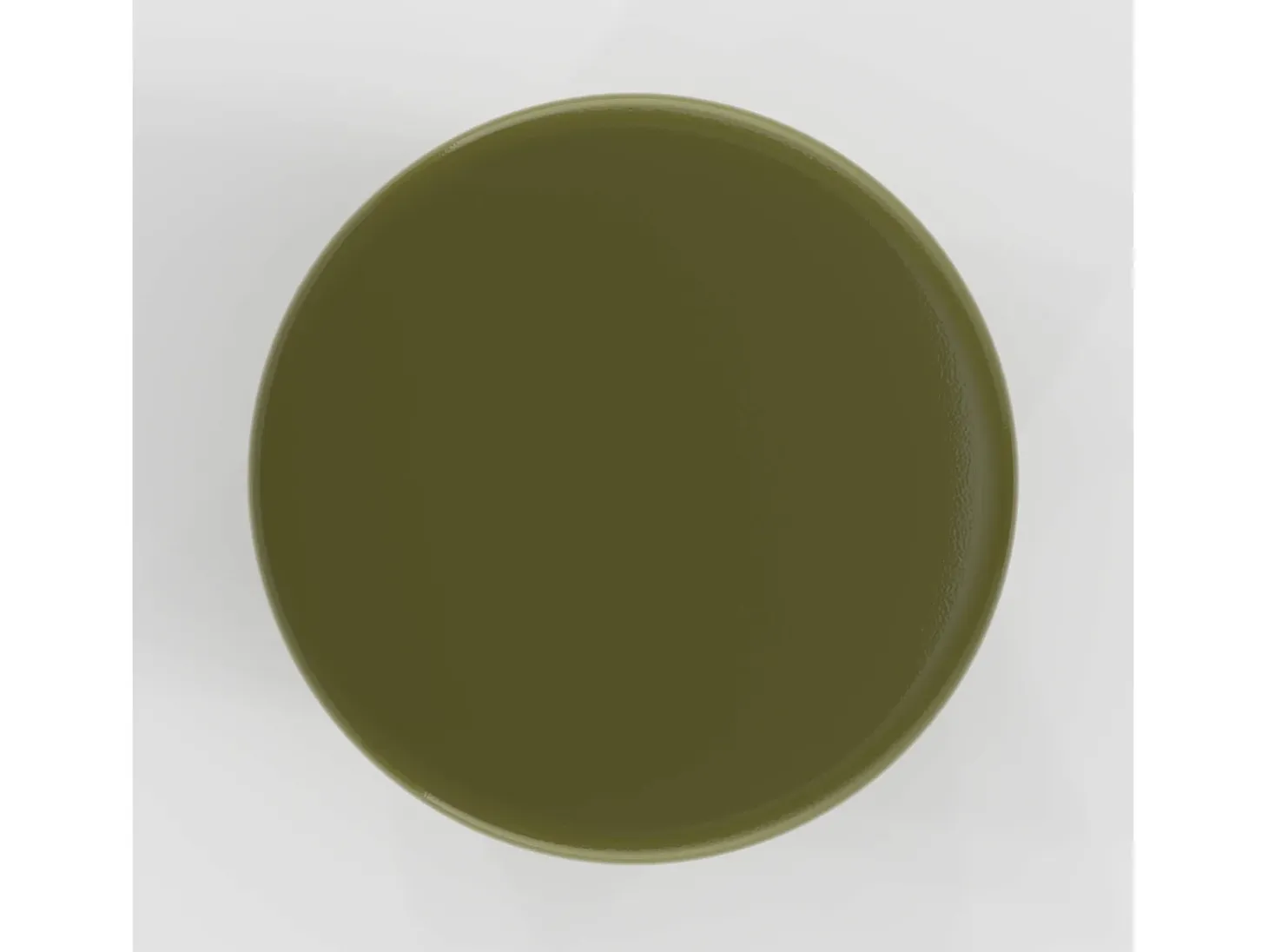Mesa auxiliar redonda de metal verde - Athéna