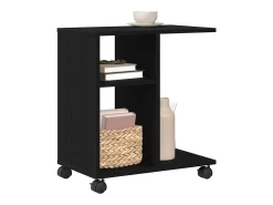 Mesa Auxiliar Roble negro 50 x 30 x 55 cm Madera contrachapada