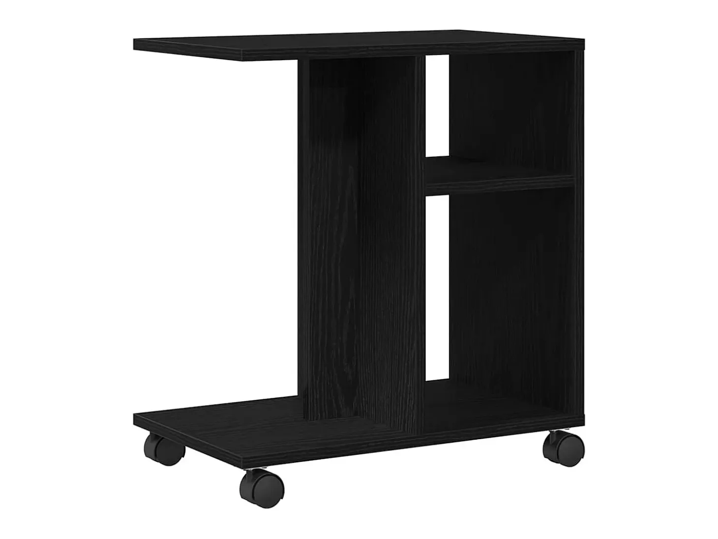 Mesa Auxiliar Roble negro 50 x 30 x 55 cm Madera contrachapada