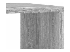 Mesa auxiliar ruedas madera ingeniería gris Sonoma 50x30x55 cm