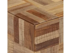 Mesa auxiliar teca reciclada maciza 40x40x45 cm