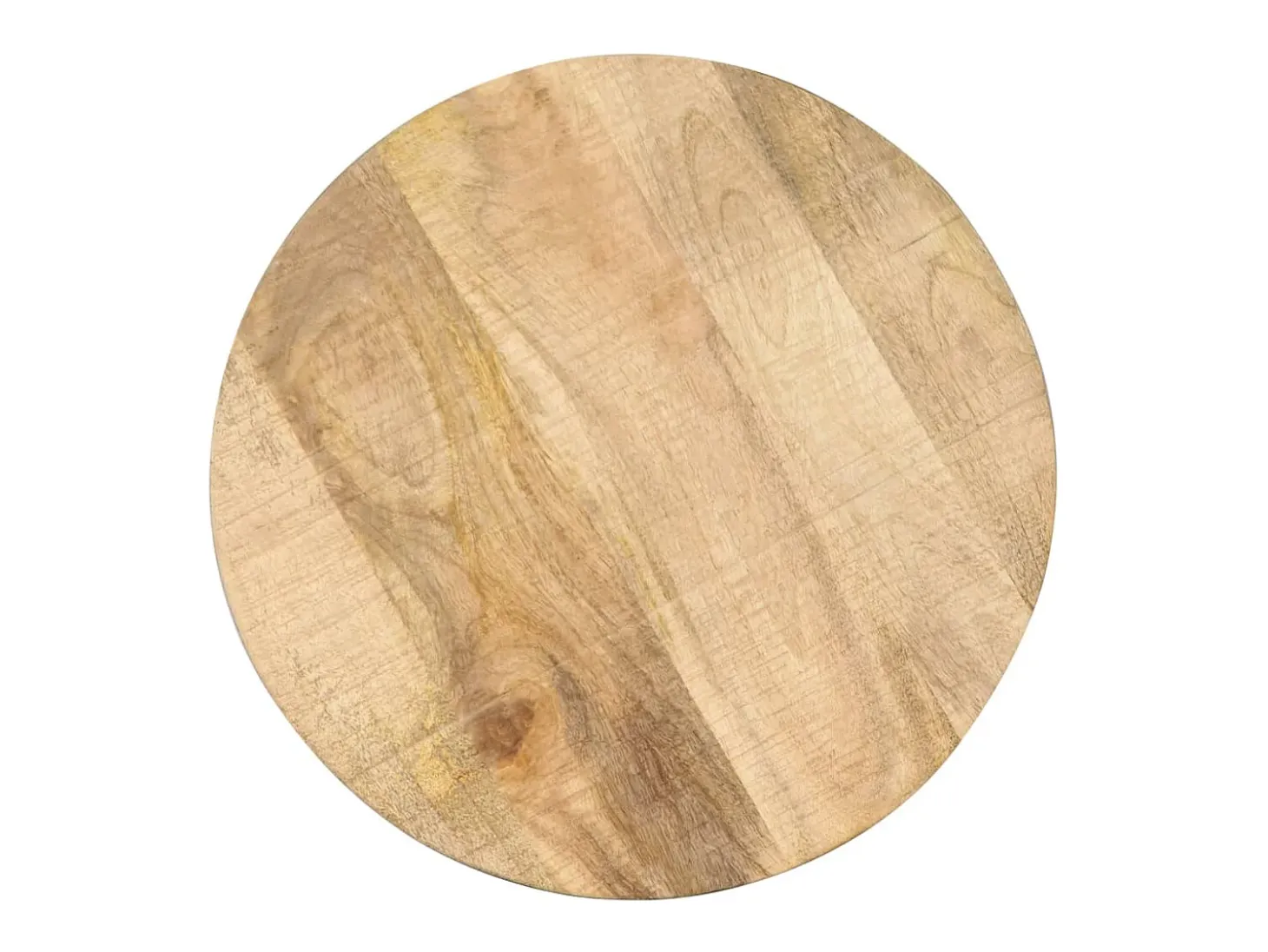 Mesa auxiliar 45x(45-62) cm madera de mango y hierro fundido