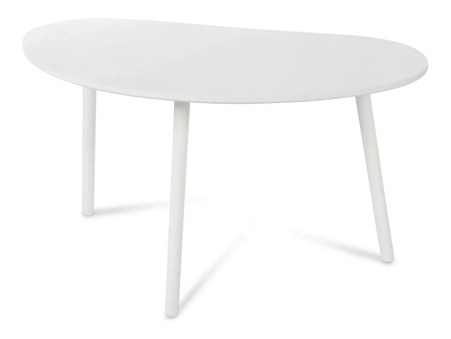 Mesa auxiliar 84x43,5x50 cm blanca