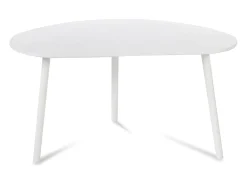 Mesa auxiliar 84x43,5x50 cm blanca