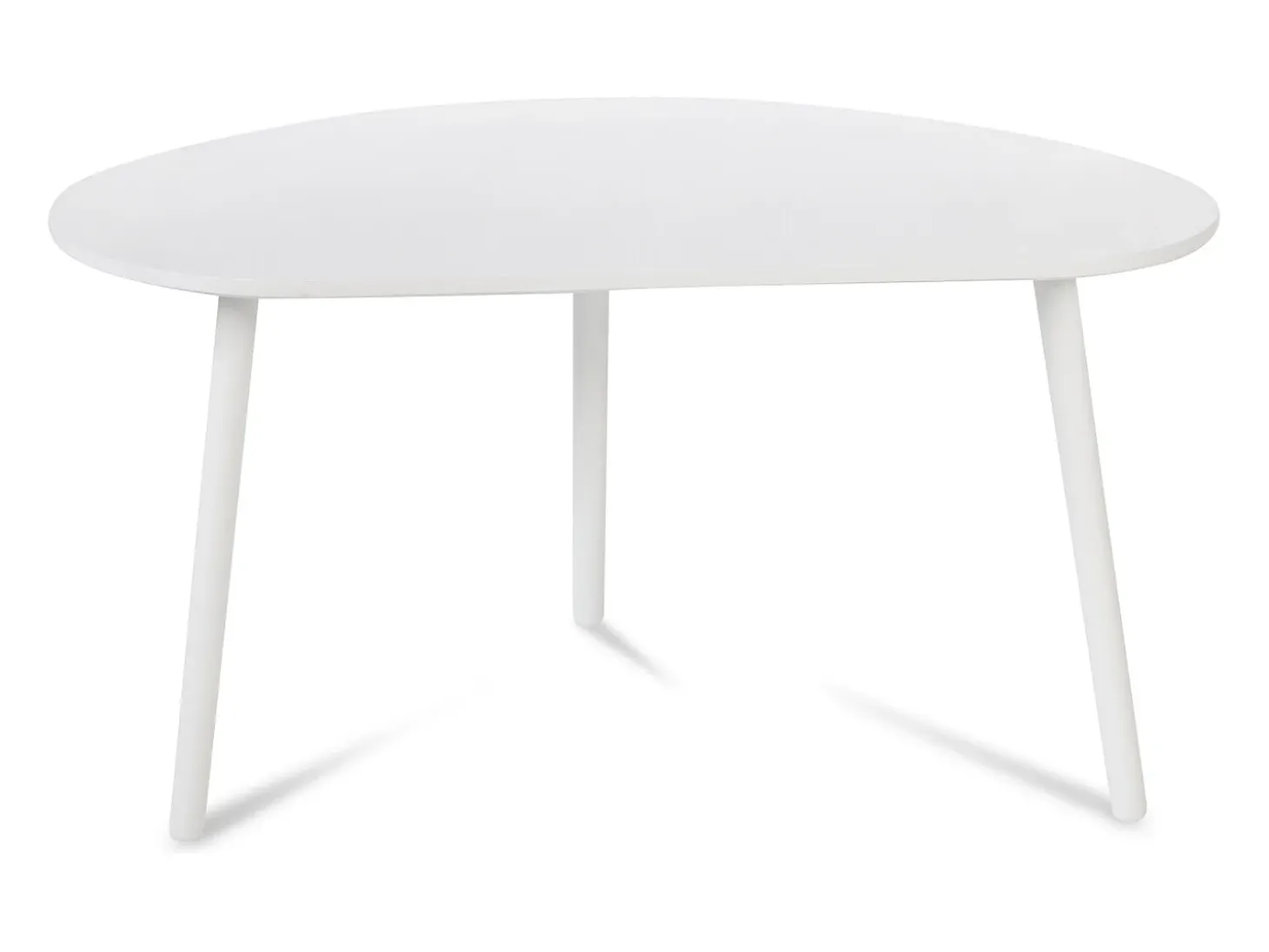 Mesa auxiliar 84x43,5x50 cm blanca