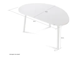 Mesa auxiliar 84x50x43,5 cm natural