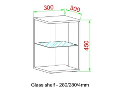 Mesa auxiliar y mesa de centro Elani Antracita AL. 45 x AN. 30 x P. 30 cm