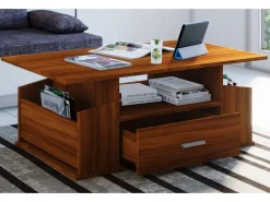 Mesa auxiliar y mesa de centro Junata Tuercas AL. 44 x AN. 110 x P. 52 cm