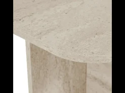 Mesa baja rectangular con tablero de bordes redondeados L120 cm - BECAJ