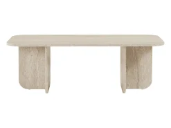 Mesa baja rectangular con tablero de bordes redondeados L120 cm - BECAJ