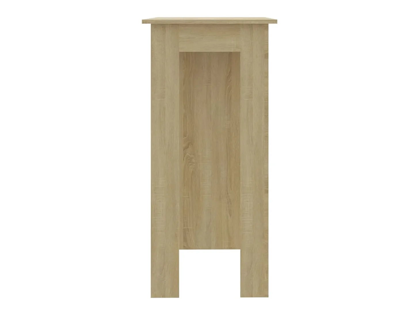 Mesa bar con estante contrachapada roble Sonoma 102x50x103,5 cm