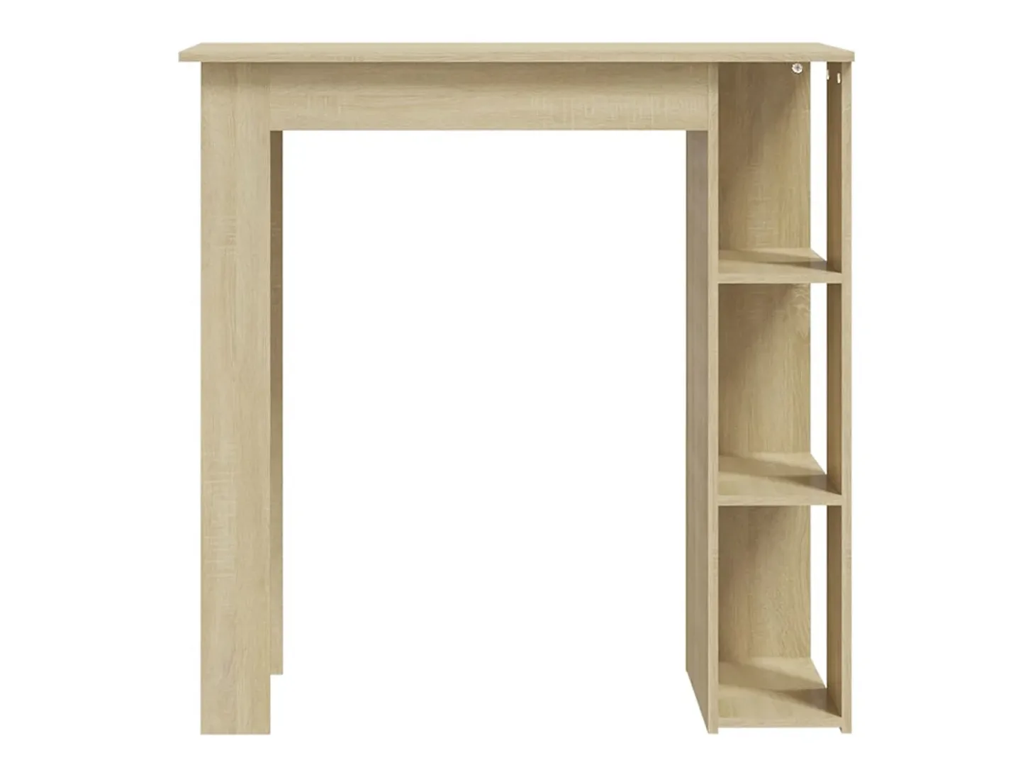 Mesa bar con estante contrachapada roble Sonoma 102x50x103,5 cm