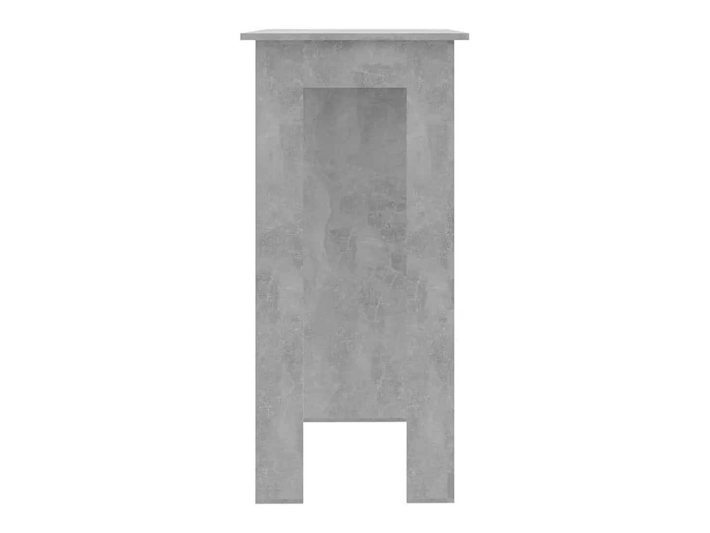 Mesa bar con estante contrachapada gris hormigón 102x50x103,5cm ES772025
